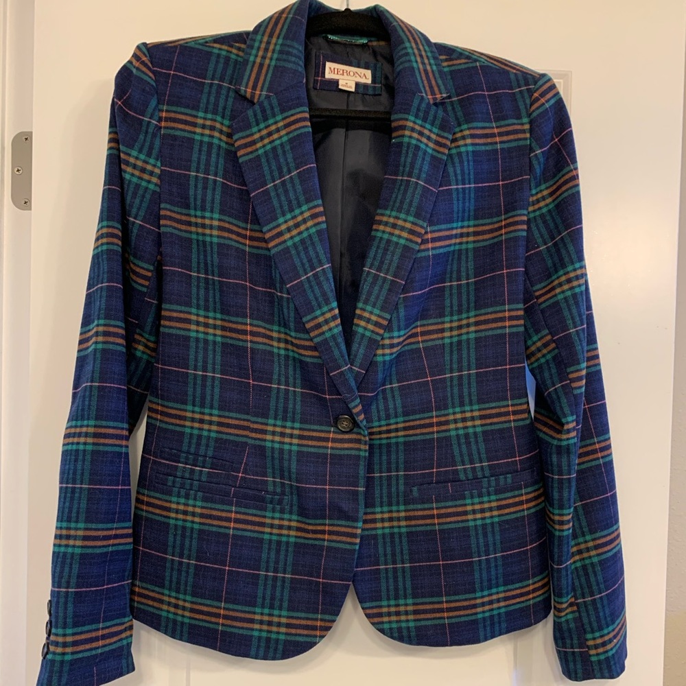 Plaid Blazer